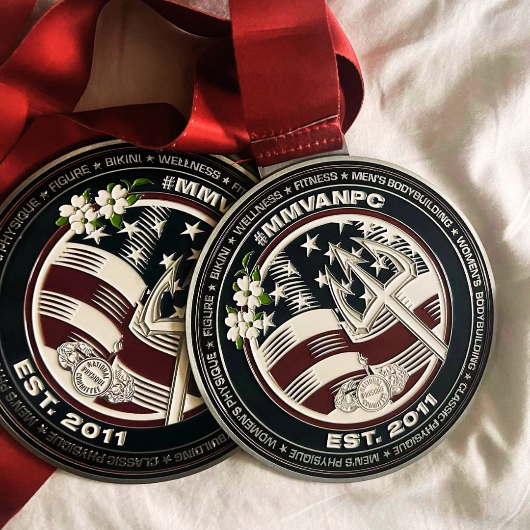 bodybuilding show medals